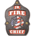 US Flag Jr. Fire Chief Plastic Fire Helmet